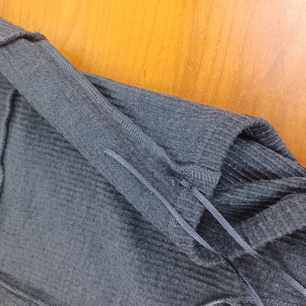BP Sleeveless Rib Minidress Size XS Color Charcoal Grey Preppy - Picture 11 of 13